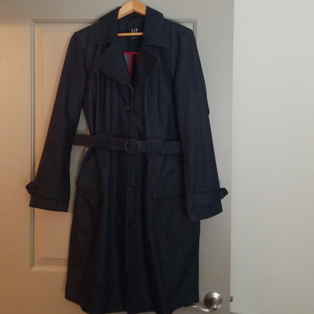Gap denim trench coat